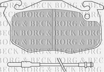 BORG & BECK bbp1532 -  Комплект тормозных колодок, дисковый тормоз